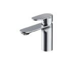 Crea deck-mounted washbasin faucet chrome Cersanit