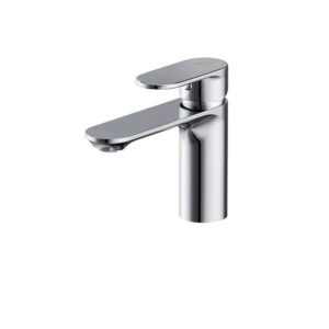 Crea deck-mounted washbasin faucet chrome Cersanit