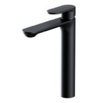 Crea deck-mounted high washbasin black Cersanit
