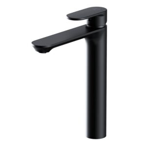 Crea deck-mounted high washbasin black Cersanit