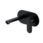 Crea concealed washbasin faucet with box black Cersanit