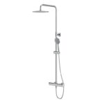 City oval shower column with thermostatic faucet chrome Cersanit