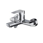 City wall mounted bath-shower faucet chrome Cersanit