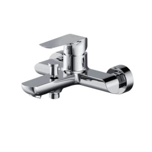 City wall mounted bath-shower faucet chrome Cersanit