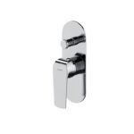 City concealed bath-shower faucet with box chrome Cersanit