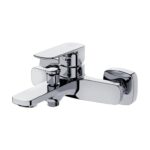 Larga wall mounted bathshower faucet chrome Cersanit