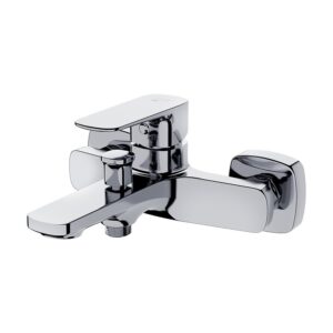 Larga wall mounted bathshower faucet chrome Cersanit