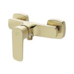 Larga wall mounted shower faucet gold matt Cersanit