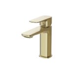 Larga deck-mounted washbasin faucet gold matt Cersanit