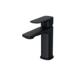 Larga deck-mounted washbasin faucet black Cersanit