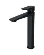 Larga deck-mounted high washbasin black Cersanit