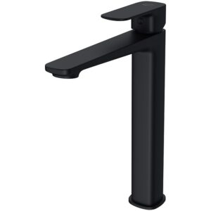 Larga deck-mounted high washbasin black Cersanit