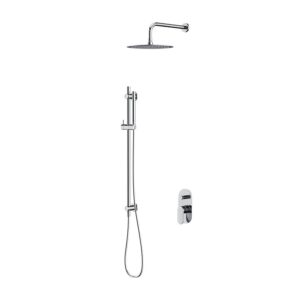 Set b257 crea concealed set with bath-shower faucet chrome Cersanit