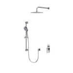 Set b255 zestaw podtynkowy city chrom, z baterią wannowo-natryskową Cersanit