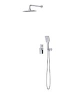 Set b342 zestaw podtynkowy larga chrom, z baterią wannowo-natryskową Cersanit