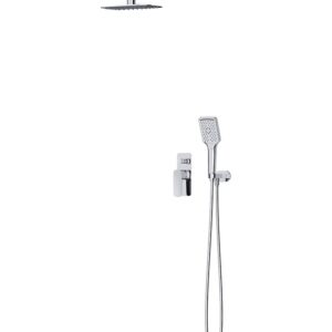 Set b342 larga concealed set with bathshower faucet chrome Cersanit