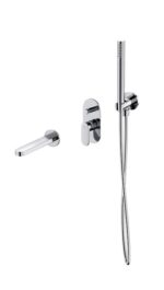 Set b725: zestaw wannowy podtynkowy crea chrom Cersanit