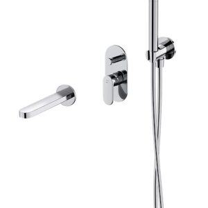 Set b725 crea bath concealed set chrome (virtual set) Cersanit