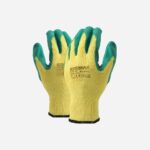 Green Gripper Glove Yellow Liner 10'' ELD412 RTG412