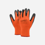 Black Gripper Glove Orange Liner 10'' ELD428 RTG428