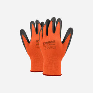 Black Gripper Glove Orange Liner 10'' ELD428 RTG428