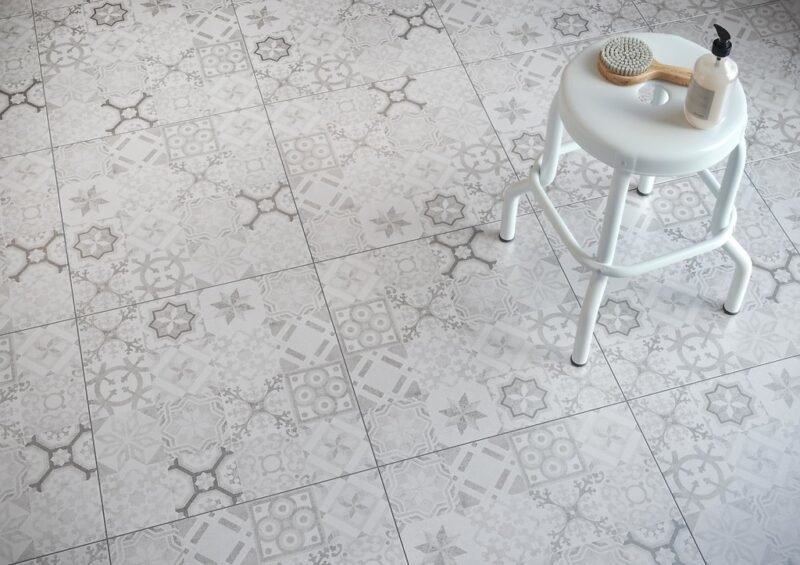 Concrete style Inserto patchwork 42x42 Cersanit Tiles - Image 3