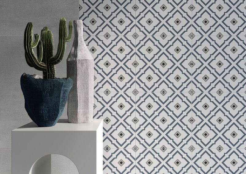 Lovely patchwork geometric flower 29,8x29,8 Opoczno Tiles - Image 3