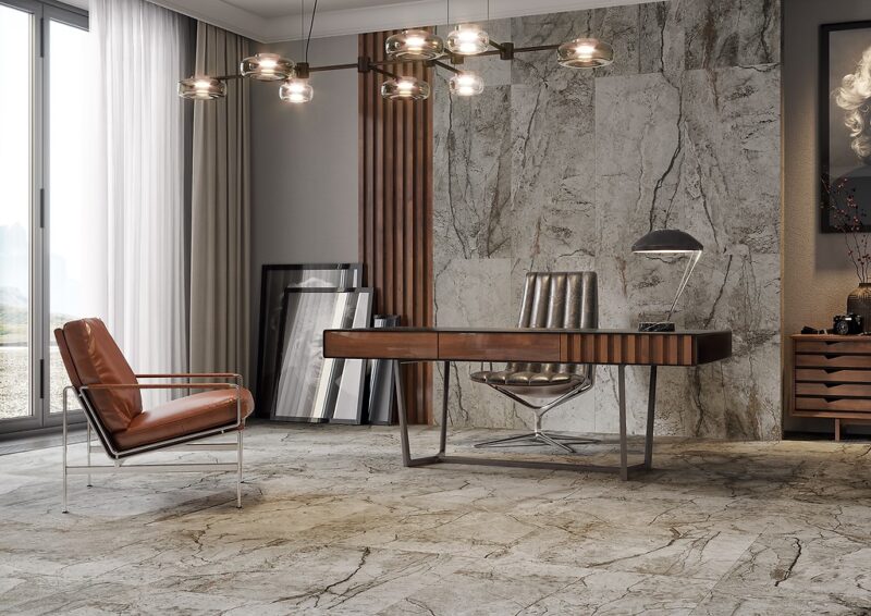Marble skin grey matt 59,8x59,8 Opoczno Tiles - Image 2