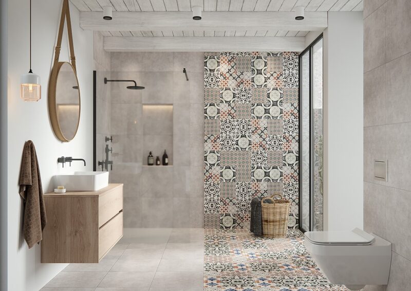Patchwork G417 patchwork two 42x42 Cersanit Tiles - Image 2