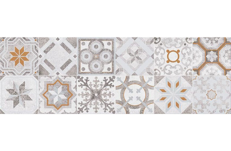 Concrete style inserto patchwork 20x60 Cersanit Tiles