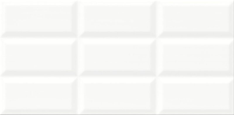Naris Ps604 white glossy structure 29,7x60 Cersanit Tiles