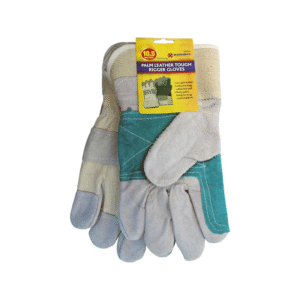 One Size Haevy Duty Palm Leather Gloves