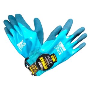 Waterproof latex gloves Blue 10'' RTG424