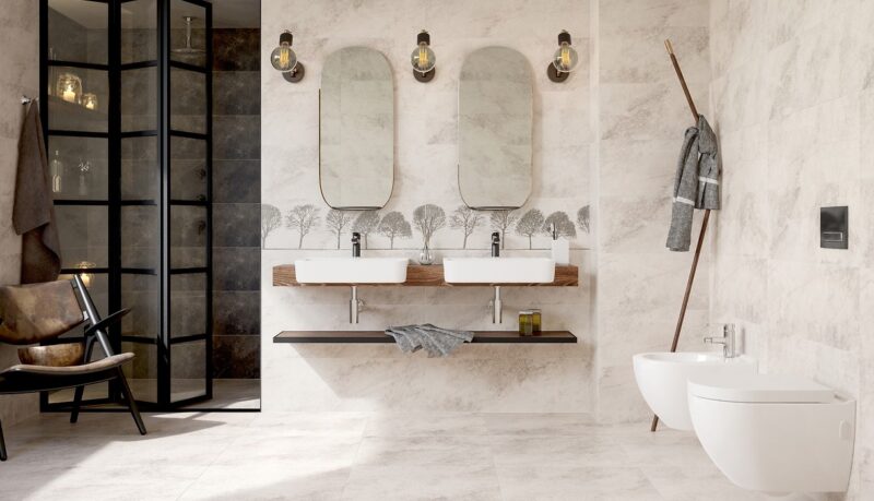 Universal Floor Gptu 602 stone light grey lappato rectified 59.8 x59,8 g1 Opoczno Tiles - Image 2