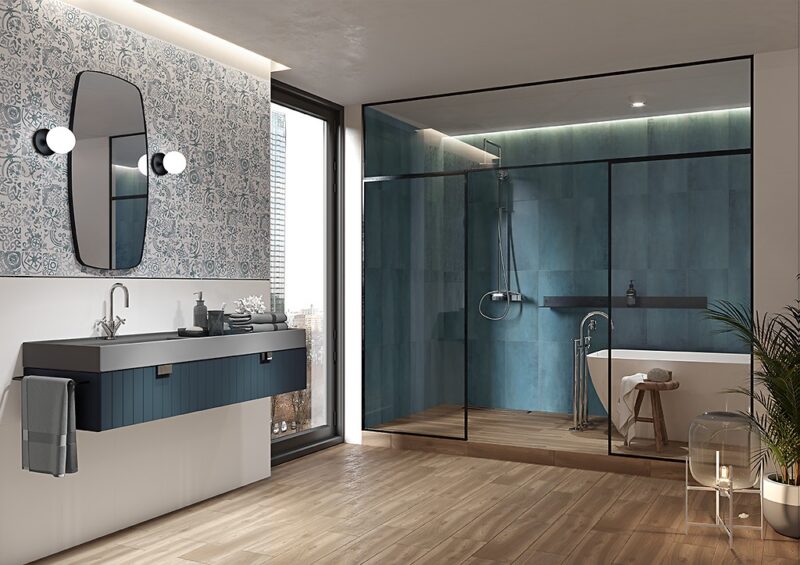 Dekorina turquoise matt 29,7x60 Cersanit Tiles - Image 3