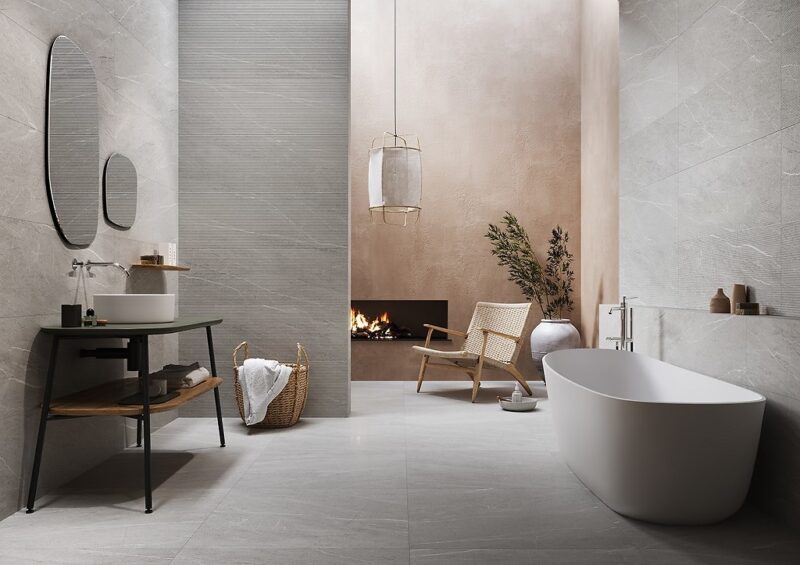 Noisy grey matt 39,8x119,8 Cersanit Tiles - Image 2
