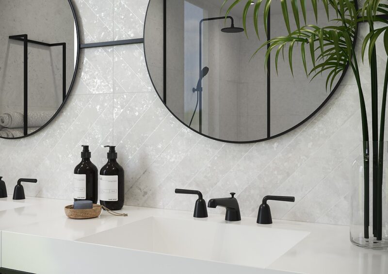 Rest white inserto 'b' matt 39,8x119,8 Cersanit Tiles - Image 3