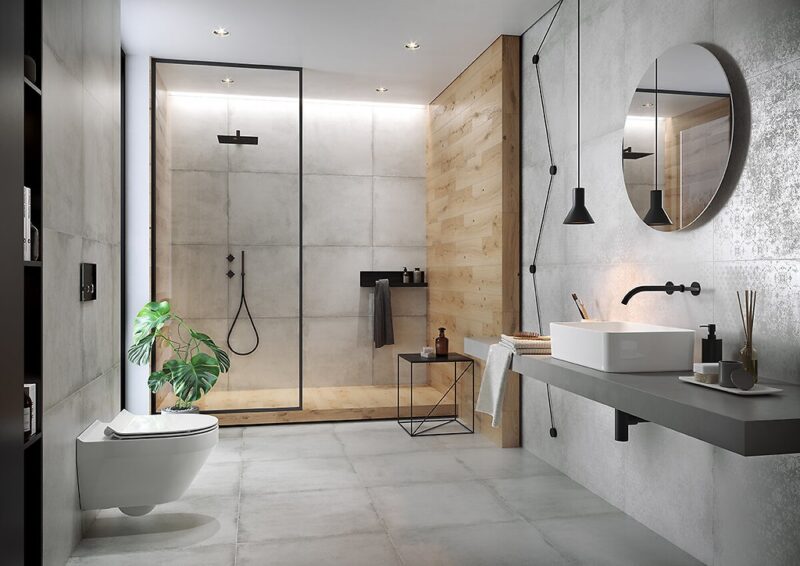 Stormy white carpet matt rect 59,8x59,8 Cersanit Tiles - Image 5