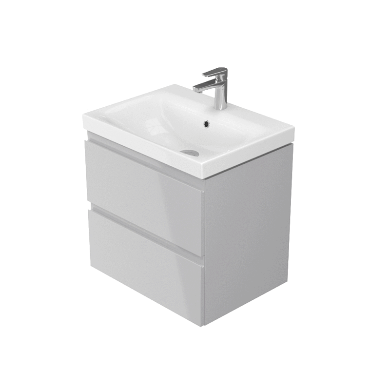 Moduo 60 washbasin cabinet grey Cersanit
