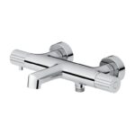 Zen by cersanit wall mounted thermostatic bath-shower faucet chrome Cersanit