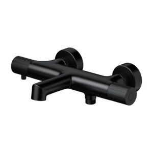 Zen by cersanit wall mounted thermostatic bath-shower faucet black Cersanit