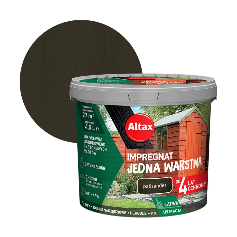 Impregnat Jedna Warstwa Palisander 4.5l Altax - obrazek 2