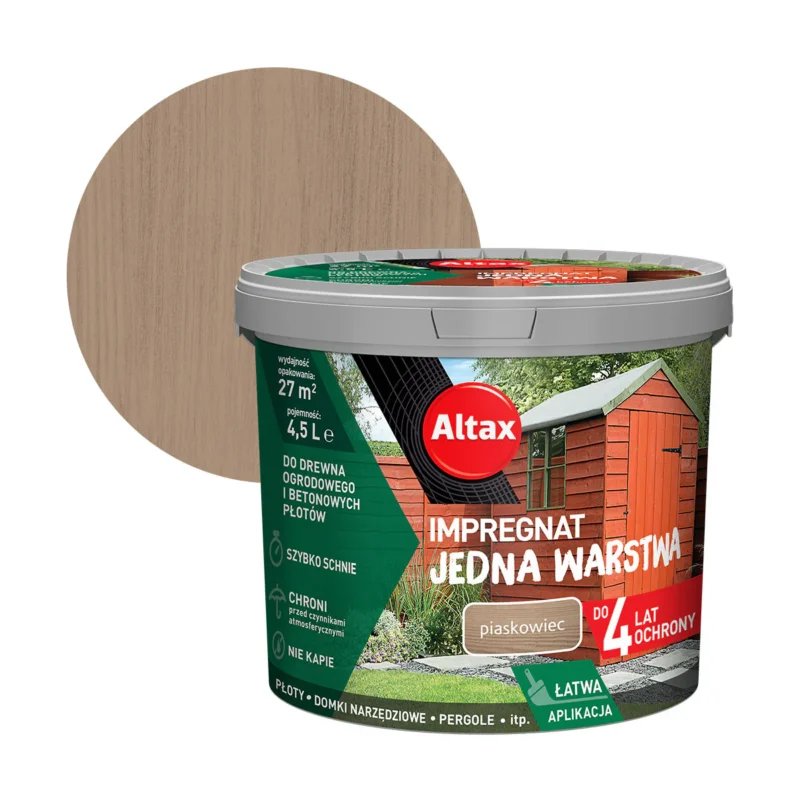 Impregnat Jedna Warstwa Piaskowiec 4.5l Altax - obrazek 2