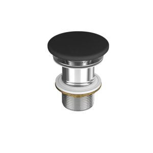 Larga by cersanit ceramic plug for washbasins without overflow anthracite matt