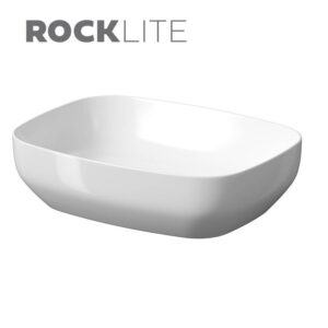 Larga 50×38 countertop washbasin rectangular white  Cersanit