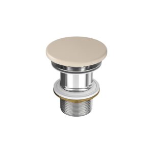 Larga by cersanit ceramic plug for washbasins without overflow beige matt