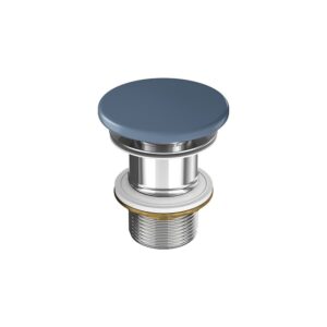 Larga by cersanit ceramic plug for washbasins without overflow blue matt