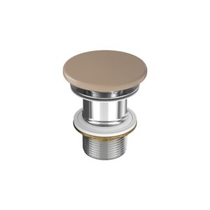 Larga by cersanit ceramic plug for washbasins without overflow brown matt