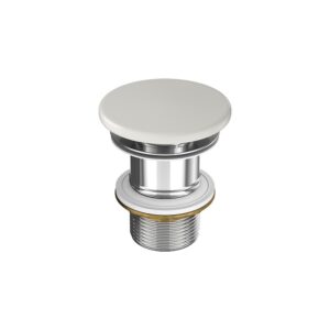 Larga by cersanit ceramic plug for washbasins without overflow grey matt