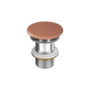 Larga by cersanit ceramic plug for washbasins without overflow brick red matt